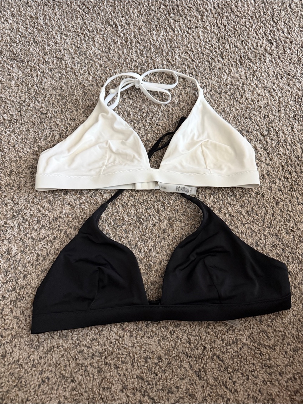 Victoria’s Secret XXL Triangle Bikini Tops - Black & White